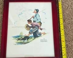 Norman Rockwell framed print set (4) $40