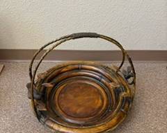 Metal tray with handle $30