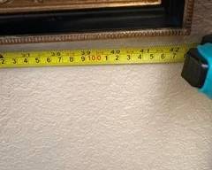 Large Gold and black framed mirror