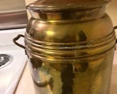 Vintage metal container $20