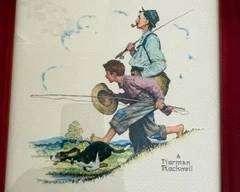 Norman Rockwell framed print set (4) $40