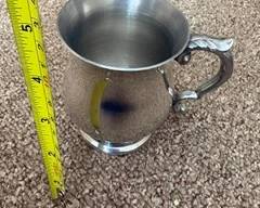 Pewter-handled mug $15