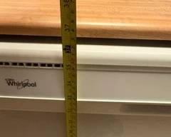 Whirlpool portable dishwasher – butcher block top $175