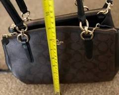 Coach brown/black handbag $100