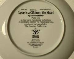Plate – "Love Is a Gift From the Heart" $12