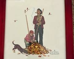 Norman Rockwell framed print set (4) $40