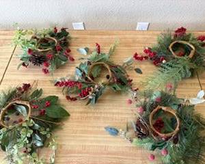 Holiday candle rings (set of 5) $15