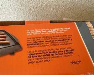 Proctor Silex Electric griddle $20