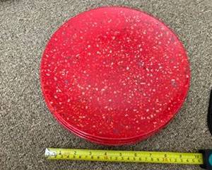 Red Plastic plate set of 4 $15