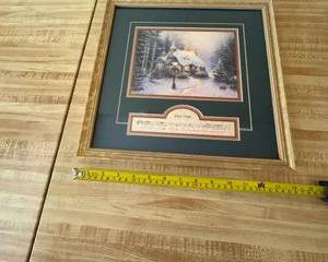 Framed Thomas Kinkade with Certificate of Authenticity $40