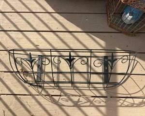 Bird cage & planter set $20
