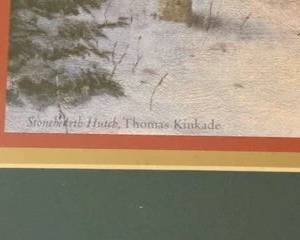 Framed Thomas Kinkade with Certificate of Authenticity $40