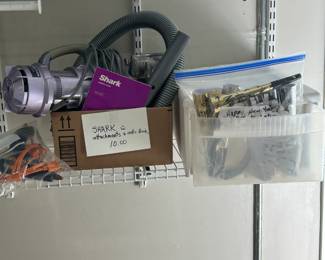 Shark hand held vacumn with pet attachments and misc