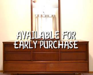 MCM horizontal mirrored dresser - BUY IT NOW - $345 - CALL/TEXT 507-458-2542