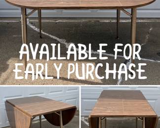 MCM extension table (1 leaf not pictured) - BUY IT NOW - $75 - CALL/TEXT 507-458-2542