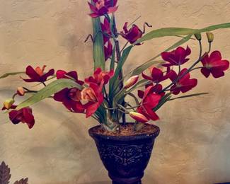 Cymbidium or orchid, floral arrangement