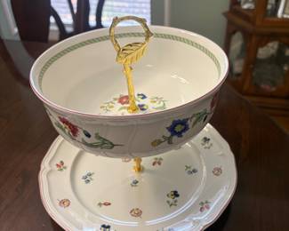 Villeroy & Boch Petite Fleur 2 Tier Serving Tray