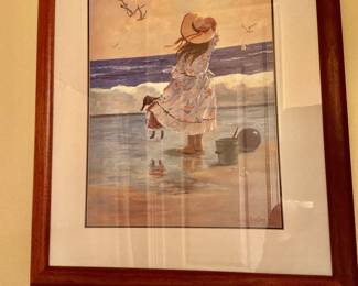 Playing at the beach by Kristina Kieffer