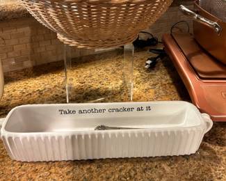 Mud Pie Cracker Dish