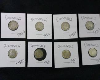 Roosevelt Dimes 1950's