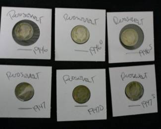 Roosevelt Dimes 1940's