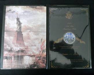 2001 Solid Silver 9-11 Remembrance Coin