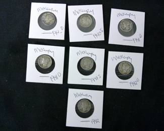 Mercury Dimes 1940's