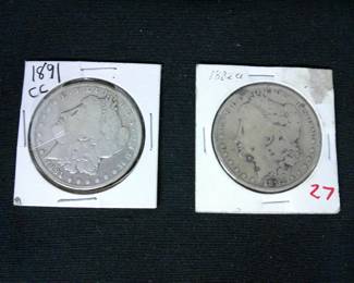 1891 Carson City Morgan Silver Dollar 1882 Carson City Morgan