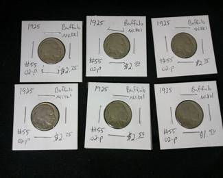 Buffalo Nickels 1920's