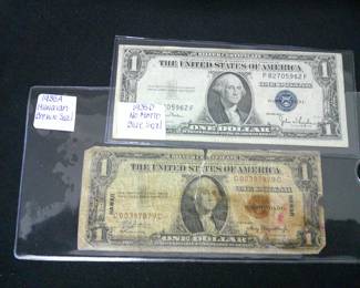 1935D No Motto Blue Seal Silver Certificate