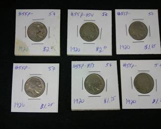 Buffalo Nickles 1920's