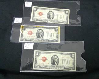1928G Red Seal $2 Bills