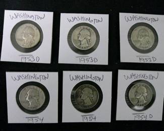 Washington Quarters 1950's