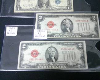 1928 Red Seal $2 Bill