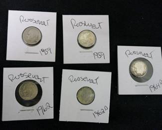 Roosevelt Dimes 1959-1964