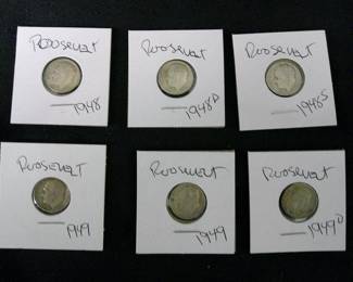 Roosevelt Dimes 1940's