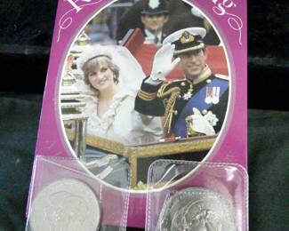 Royal Wedding Coins w/book