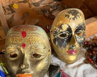 Vintage Metal Masks