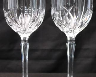 Pair Of Marquis By Waterford Crystal Wine Glasses