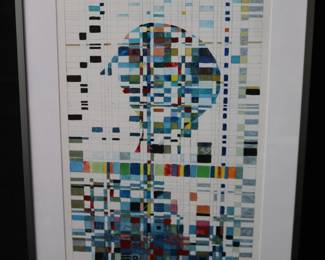 Artist Proof Lithograph Titled "DNA" Signed By Israeli Artist Morris Dahan