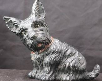Vintage Syroco Wood Terrier Dog Sculpture