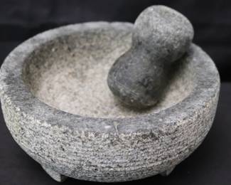 Granite Stone 8-Inch Mortar & Pestle - Very Heavy