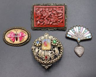 Assorted Vintage Statement Brooches