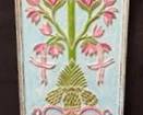 Hand-carved And Painted Wooden Floral/Botanical Wall Panel/Hanging In Distressed Finish By Global Views