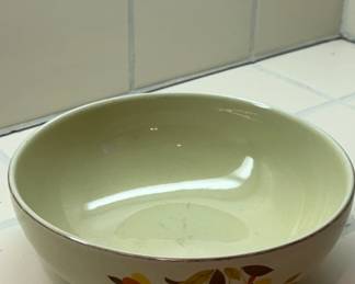 Vintage Halls Superior Quality Kitchenware Autumn Leaf Serving Bowl third image
