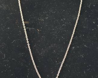 Sterling Silver and Mother of Pearl Sea Turtle Pendant Necklace