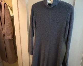 Vintage Grey MockNeck Knit Dress