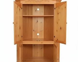 Broyhill Fontana Pine Corner Entertainment Armoire second image