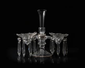 Vintage Heisey Old Williamsburg Crystal Candelabra
