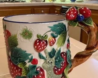 Blue Sky Clayworks Strawberry Mug by J. McCally